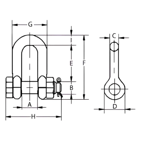 Скоба такелажна G2150 Скоба такелажна G2150